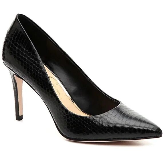 ✨ JESSICA SIMPSON Carpenter Snakeskin Print Pump ✨ - Picture 2 of 8